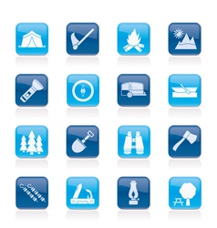 Travel and Tourism icons vector image