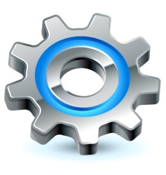 Gear settings icon vector image