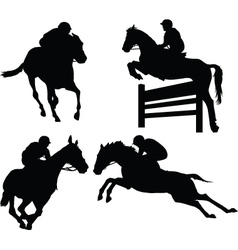Horse racing vector image