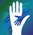 Hand of the child vector image