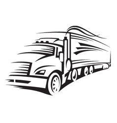 Truck vector image