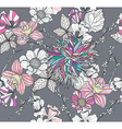 Seamless floral pattern vector image