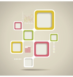 Retro Style Website Template design frame vector image