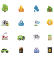 Ecology icon set vector image