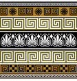 Greek borders vector image