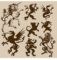 Heraldic animals vector image