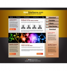 Website template vector image