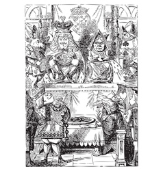 Frontispiece The King and Queen vector image