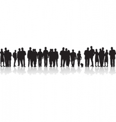 People silhouettes vector image