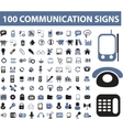 Communication icons vector image