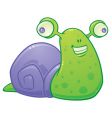 Silly snail vector image