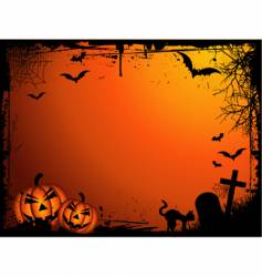Grunge Halloween vector image