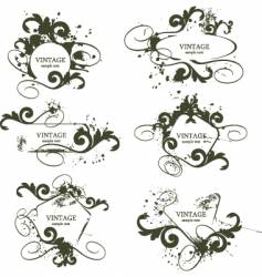 Vintage frames vector image