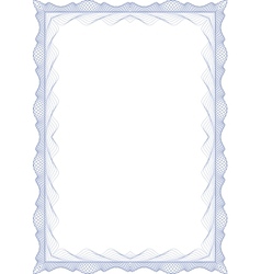 Guilloche frame vector image