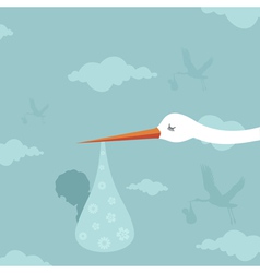 Stork vector image