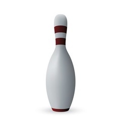 Bowling pin vector image