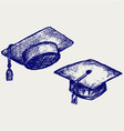 Graduation cap vector image