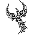 Mythical phoenix bird vector image