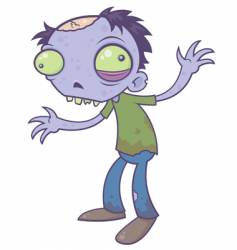 Zombie character vector image