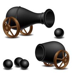 Cannon set vector image