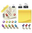 Pin and clips vector image