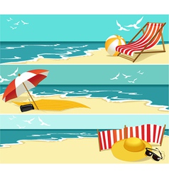 Summer banners vector image