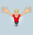 Woman gesturing vector image