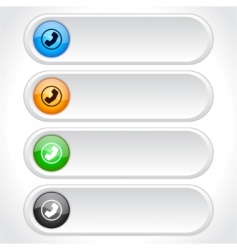 Web page buttons vector image