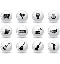 Glossy buttons vector image