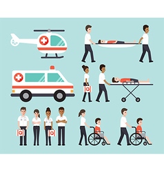 Medical and hospital icons vector image