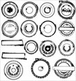 Rubber stamps set vector image