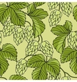Hop Ornament On Green Grunge Background vector image