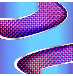 Background of the blue with metallic texture vector image