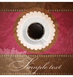 Coffee invitation background vector image