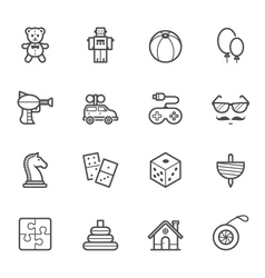 Toy Icons Toy Icons vector image