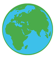 Planet Earth Cartoon Character vector image