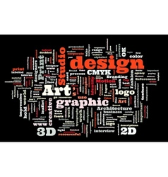 Graphic design studio vector image