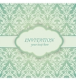 Vintage card with damask pattern vector image
