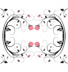Floral frame vector image