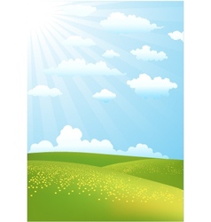 Spring background vector image