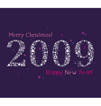2009 stars new year vector image