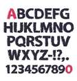 Ink Drawing Alphabet vector image