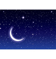 Space moon sky vector image