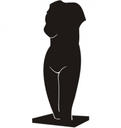 Torso of venus a sculpture vector image