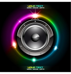 Futuristic speaker vector image