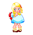 Sweet little girl vector image