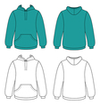 Unisex hoodie vector image