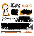 Grunge brushes vector image