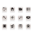 Simple real estate icons Simple real estate icons vector image