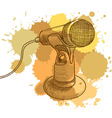 Microphone vector image
